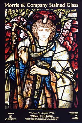 ウィリアム・モリス、天使　エンジェル　ヴィンテージ　ステンドグラス ウィリアム・モリス、天使 エンジェル ヴィンテージ ステンド